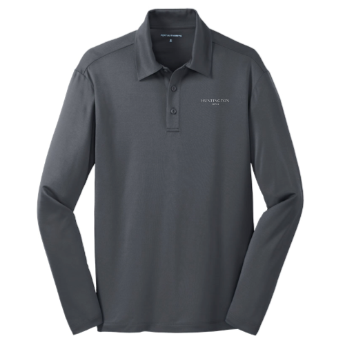 Huntington Homes Mens Long Sleeve Performance Polo