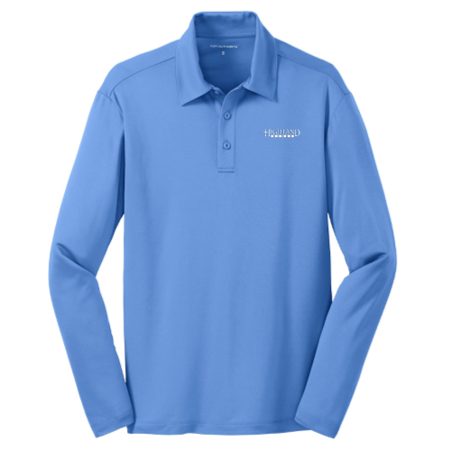Highland Homes Mens Long Sleeve Performance Polo