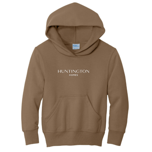 Huntington Homes Port & Company - Youth Core Fleece Pullover Hooded Sweatshirt