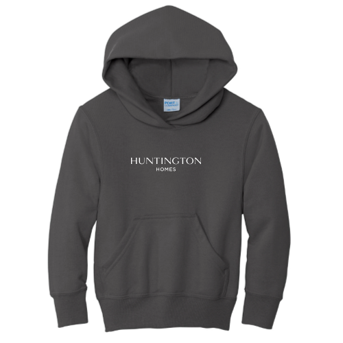 Huntington Homes Port & Company - Youth Core Fleece Pullover Hooded Sweatshirt