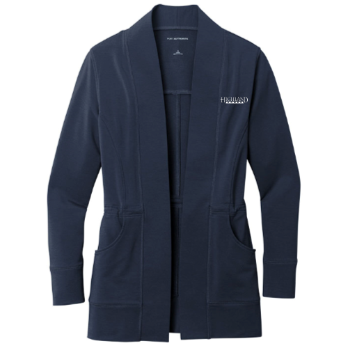 Highland Homes - Port Authority Ladies Microterry Cardigan