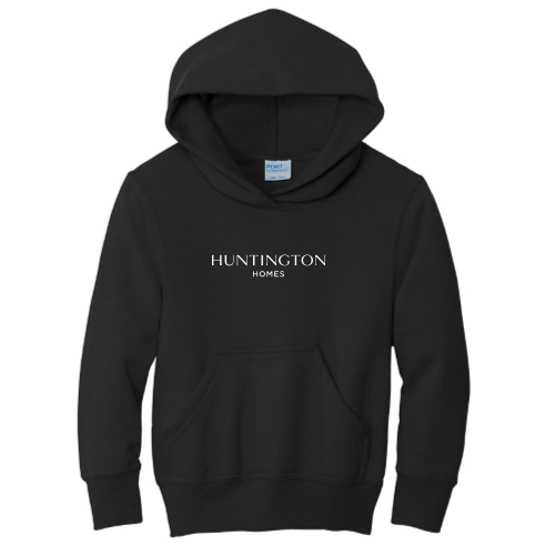 Huntington Homes Port & Company - Youth Core Fleece Pullover Hooded Sweatshirt