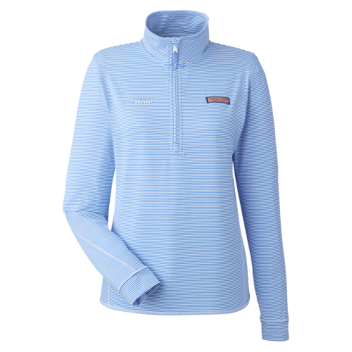 Highland Homes Vineyard Vines Ladies Striped Quarter Zip