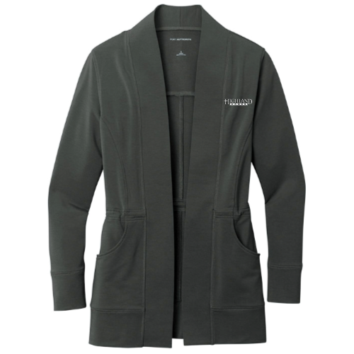 Highland Homes - Port Authority Ladies Microterry Cardigan