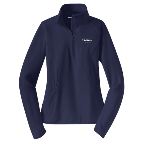 Highland Homes Ladies Stretch Half Zip Pullover