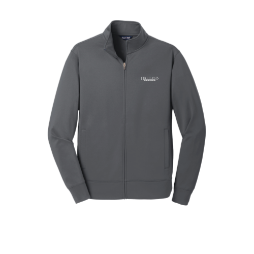 Highland Homes Mens Sport Wick Fleece Full Zip