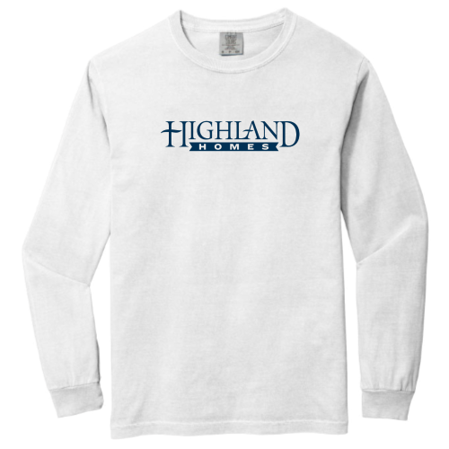 Highland Homes Comfort Colors Garment-Dyed Heavyweight Long Sleeve T-Shirt