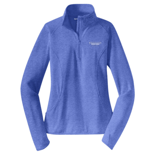 Highland Homes Ladies Stretch Half Zip Pullover