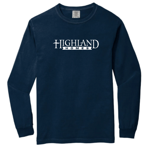 Highland Homes Comfort Colors Garment-Dyed Heavyweight Long Sleeve T-Shirt