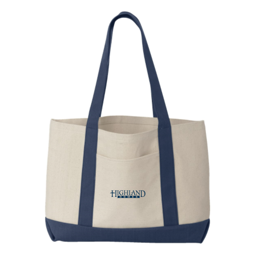 Highland Homes 11 Ounce Cotton Canvas Tote Bag