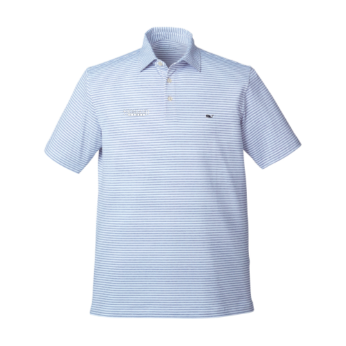 Highland Homes Vineyard Vines Mens Heathered Striped Polo