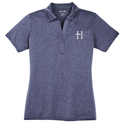 Highland Homes H Icon Ladies Heather Contender Polo