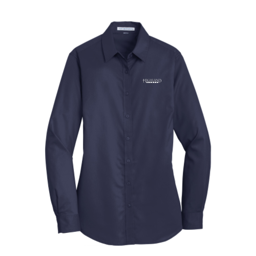 Highland Homes - Port Authority Ladies 3/4-Sleeve SuperPro Twill Shirt v1