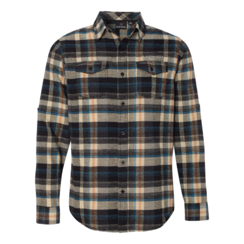 Huntington Homes Men's Button Up Flannel Print