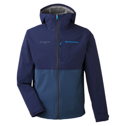 Huntington Homes Vineyard Vines Mens Packable Rain Shell Jacket