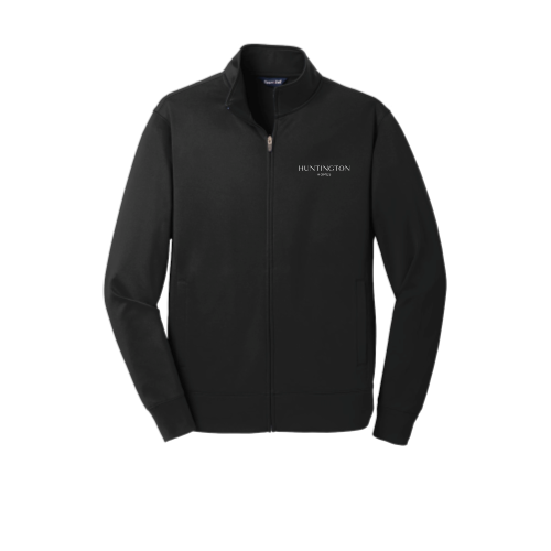 Huntington Homes Mens Sport Wick Fleece Full Zip