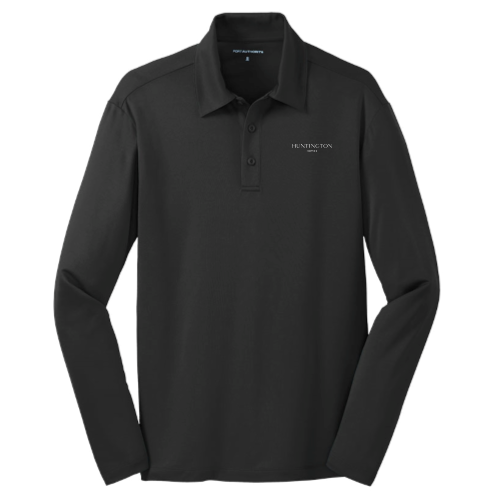 Huntington Homes Mens Long Sleeve Performance Polo