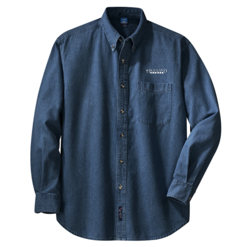 Highland Homes - Port & Company Long Sleeve Value Denim Shirt