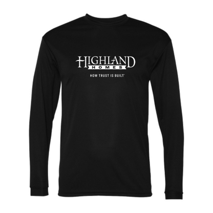 Highland Homes Mens/Unisex Performance Long Sleeve