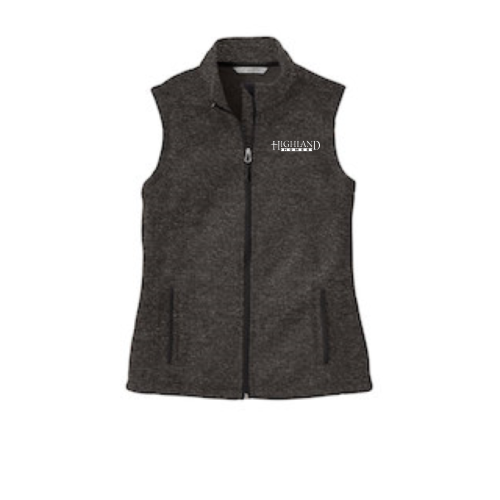 Highland Homes Womens Sweater Fleece Vest