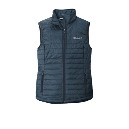 Highland Homes Ladies Packable Puffy Vest