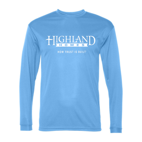 Highland Homes Mens/Unisex Performance Long Sleeve