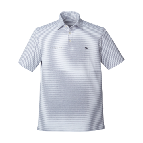 Huntington Homes Vineyard Vines Mens Heathered Striped Polo