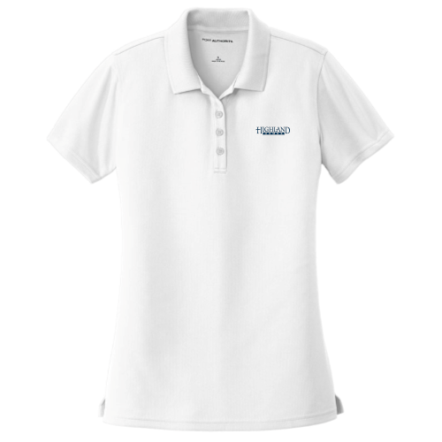 Highland Homes Ladies Dry Zone UV Micro Mesh Polo - White Polo