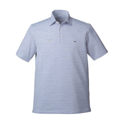 Highland Homes Vineyard Vines Mens Heathered Striped Polo