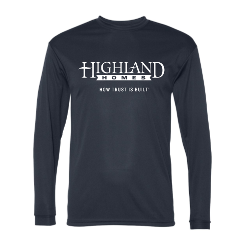 Highland Homes Mens/Unisex Performance Long Sleeve